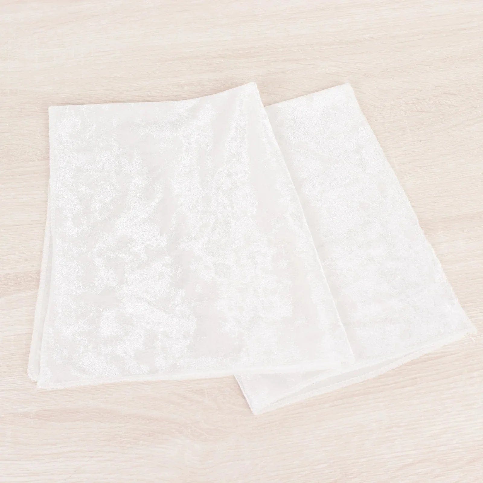 5 pcs 20x20 in Premium Crushed Velvet Dinner Table Napkins