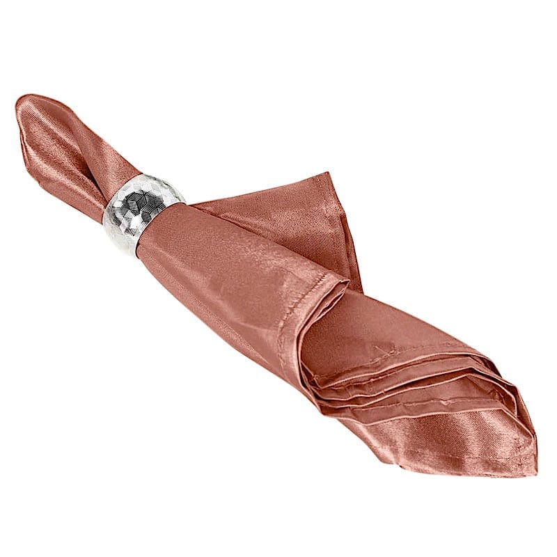 5 Satin Dinner Napkins Wedding Party Reception Events