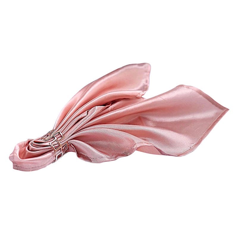 5 Satin Dinner Napkins Wedding Party Reception Events