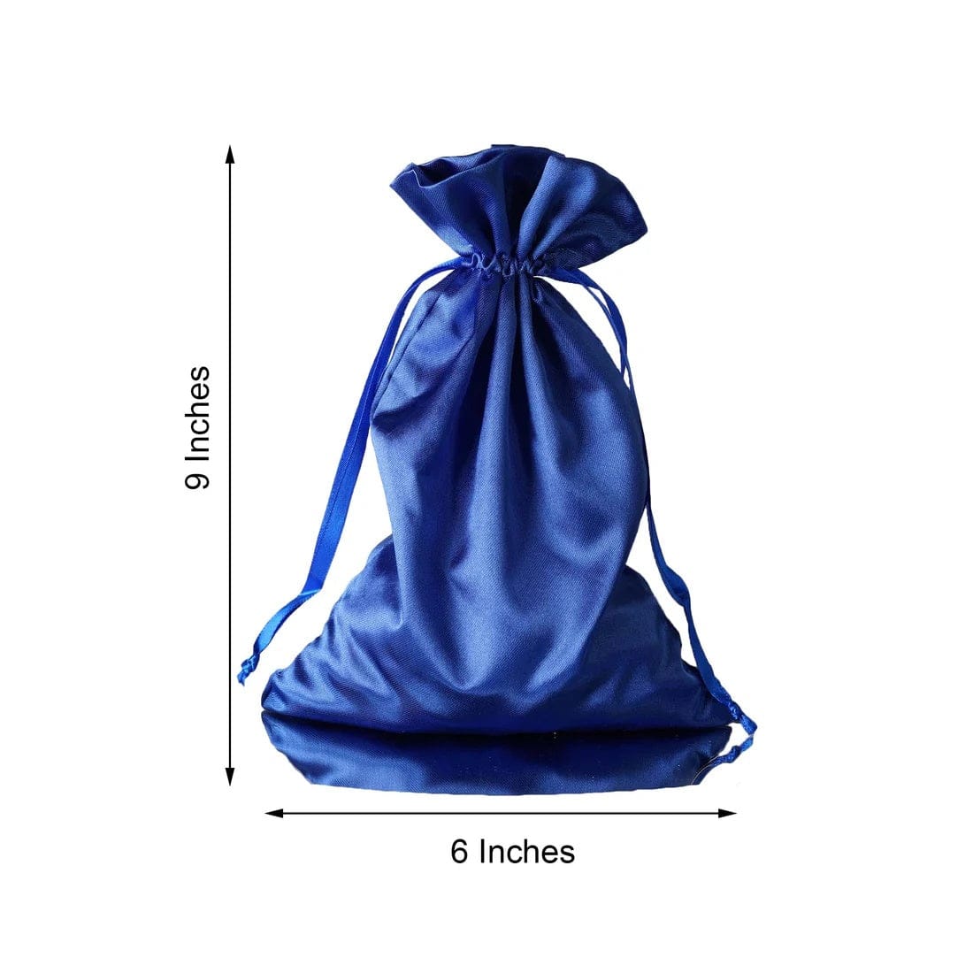 60 Favor Bags 6x9 in Satin Wedding Party Drawstring Pouch