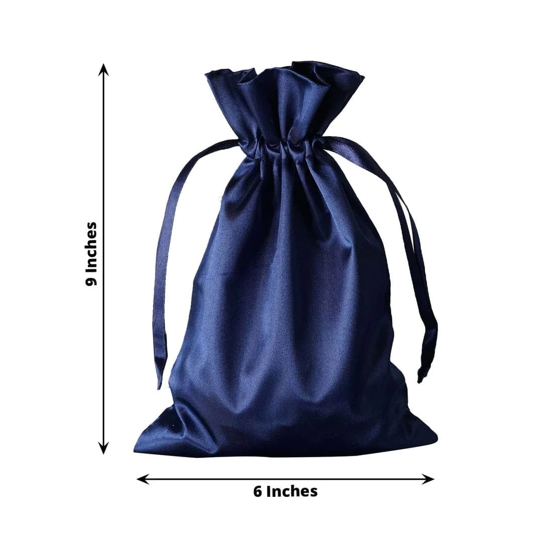 60 Favor Bags 6x9 in Satin Wedding Party Drawstring Pouch