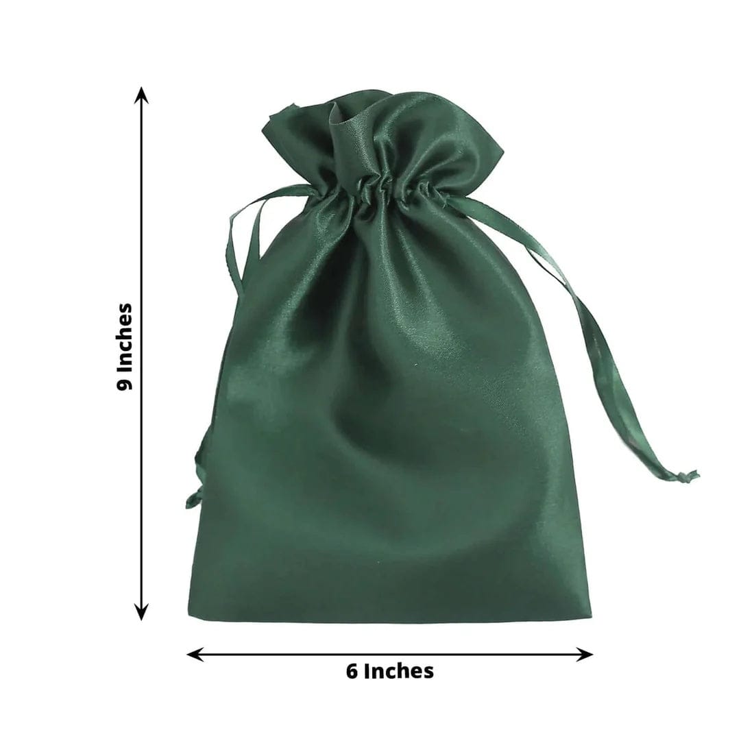 60 Favor Bags 6x9 in Satin Wedding Party Drawstring Pouch
