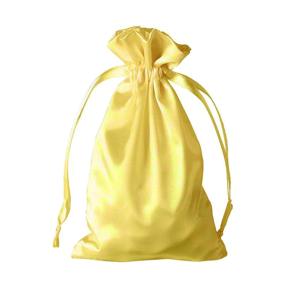 60 Favor Bags 6x9 in Satin Wedding Party Drawstring Pouch