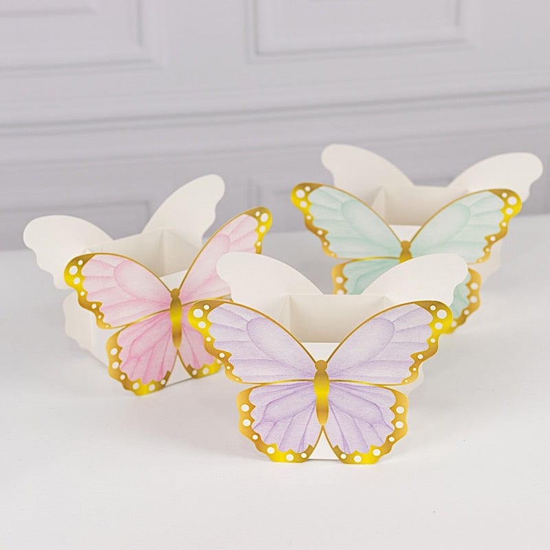 12 Assorted Paper Butterfly Party Gift Boxes