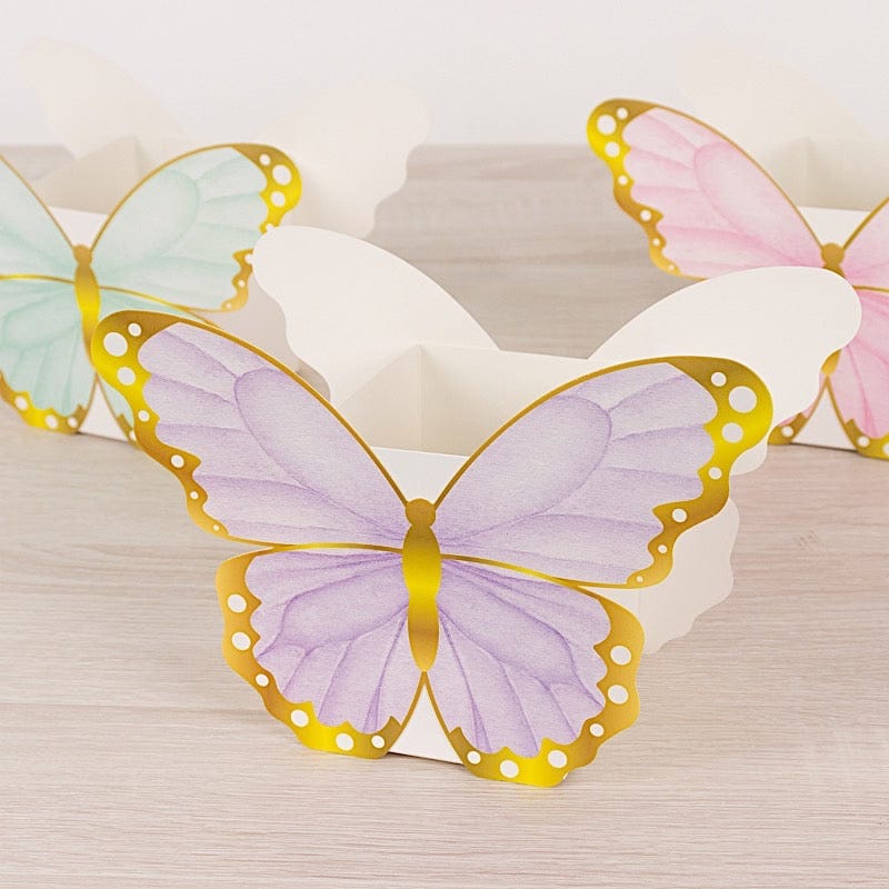 12 Assorted Paper Butterfly Party Gift Boxes