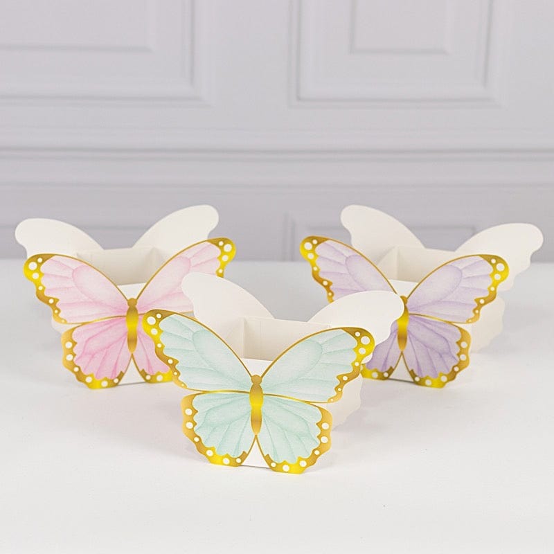 12 Assorted Paper Butterfly Party Gift Boxes