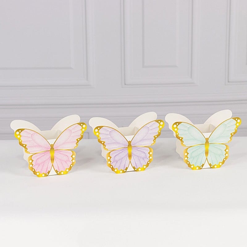 12 Assorted Paper Butterfly Party Gift Boxes