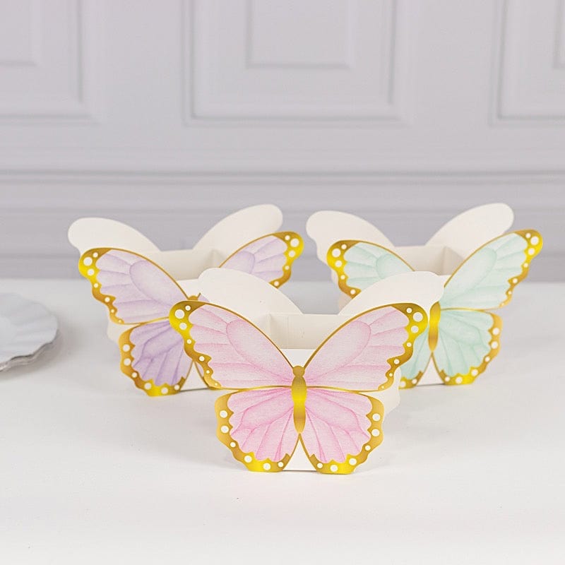 12 Assorted Paper Butterfly Party Gift Boxes