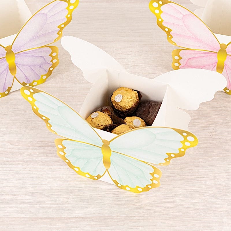 12 Assorted Paper Butterfly Party Gift Boxes