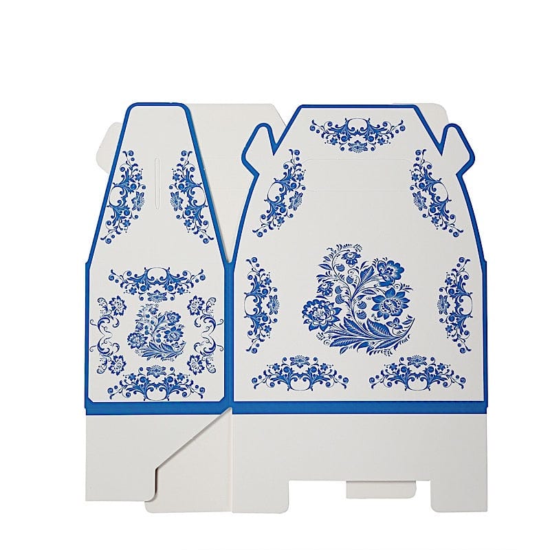25 Floral Printed Tote Gift Boxes Party Favor Holders