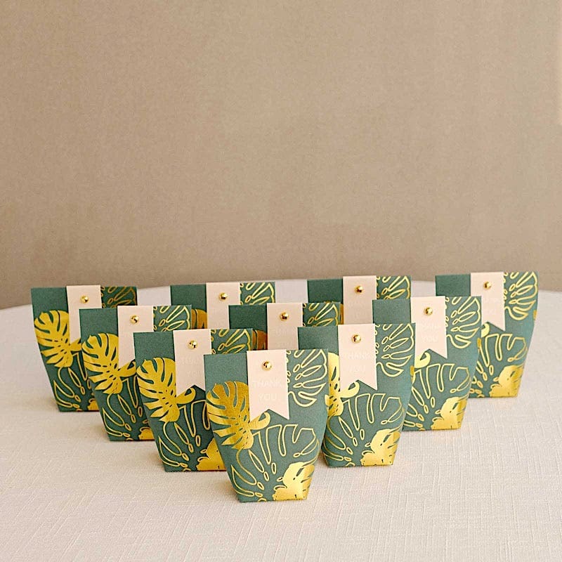 25 Paper Pouch Favor Gift Boxes with Pins and Tags