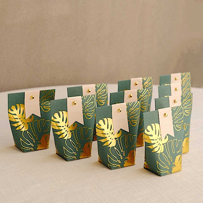 25 Paper Pouch Favor Gift Boxes with Pins and Tags