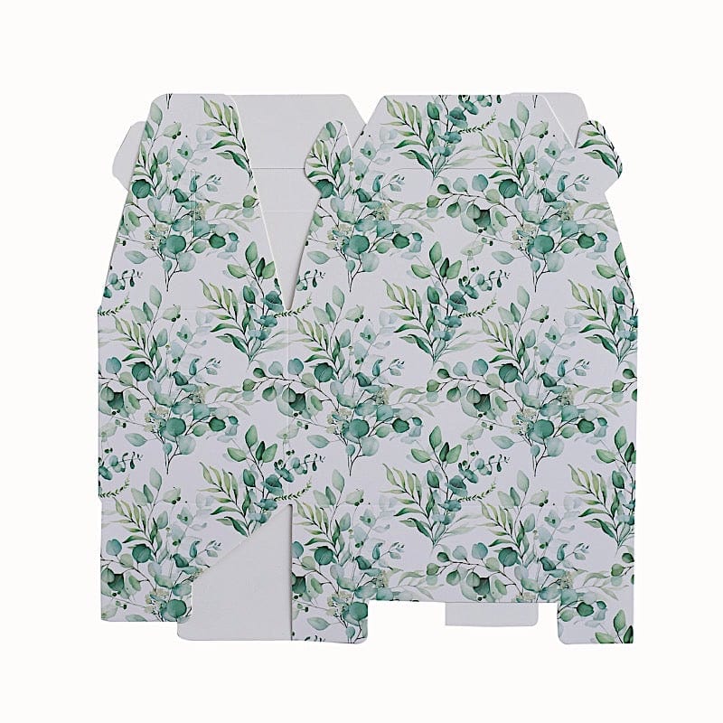 25 Floral Printed Tote Gift Boxes Party Favor Holders