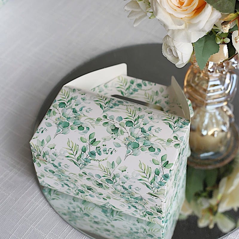 25 Floral Printed Tote Gift Boxes Party Favor Holders