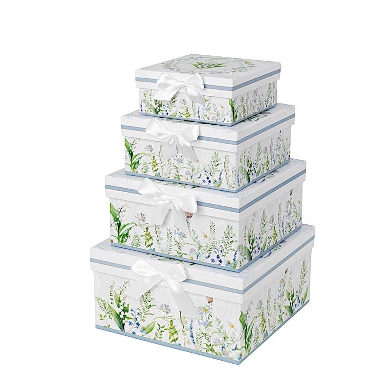 4 Nesting Gift Boxes with Lids