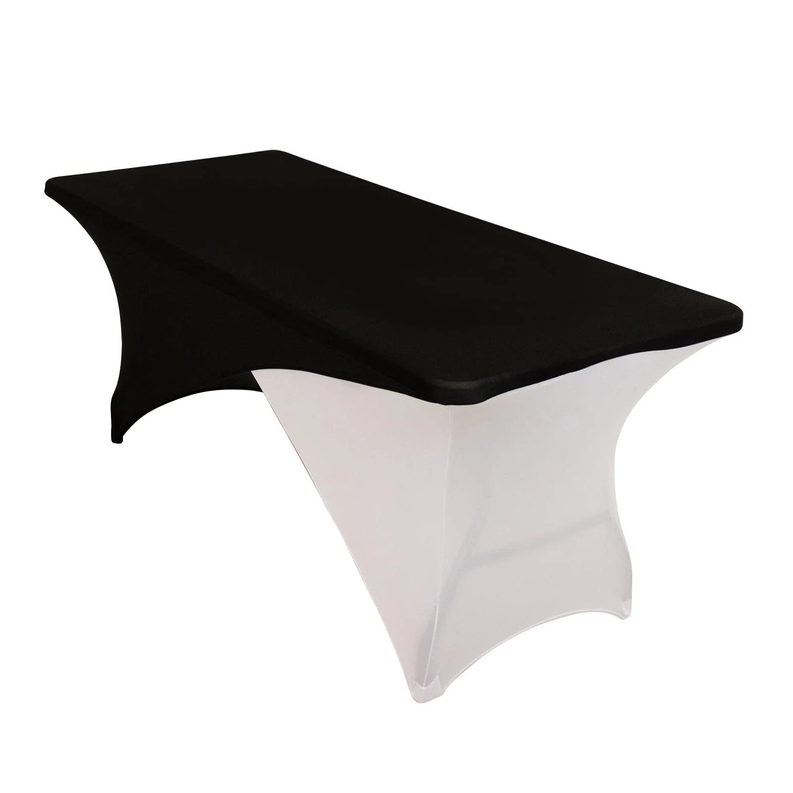 6 feet Cross Over Fitted Spandex Tablecloth Rectangular Table Cover