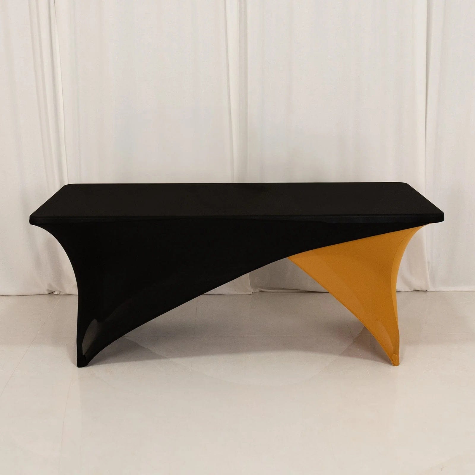 6 feet Cross Over Fitted Spandex Tablecloth Rectangular Table Cover