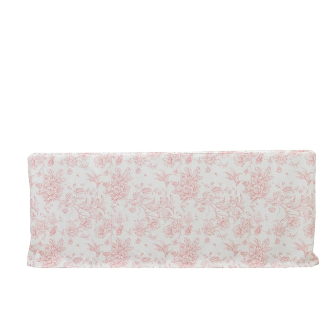 6 feet Fitted Polyester Rectangle Tablecloth with French Toile Floral Pattern