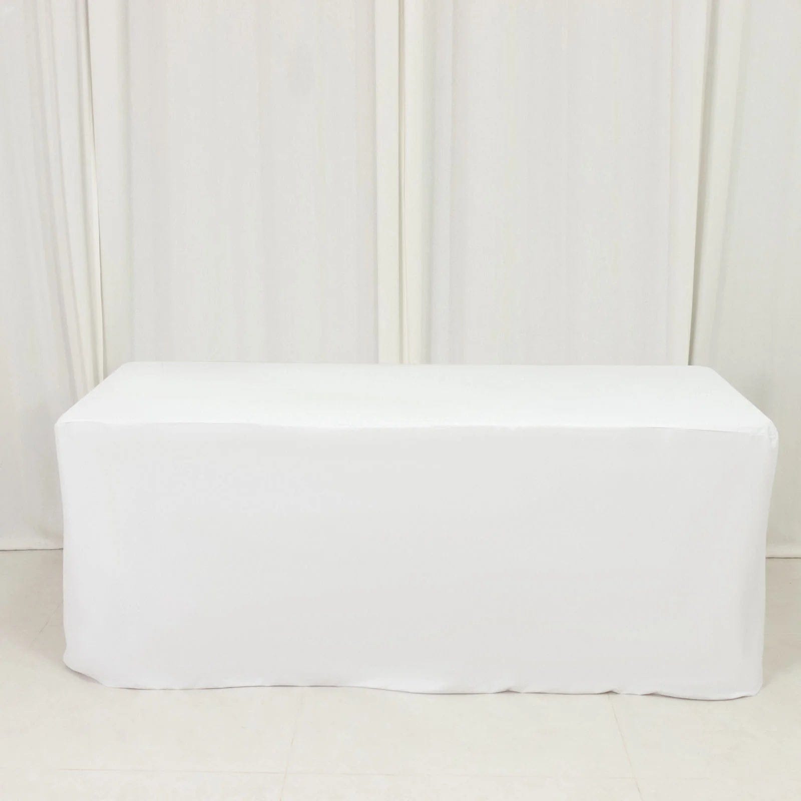 6 feet Fitted Scuba Polyester Rectangle Tablecloth