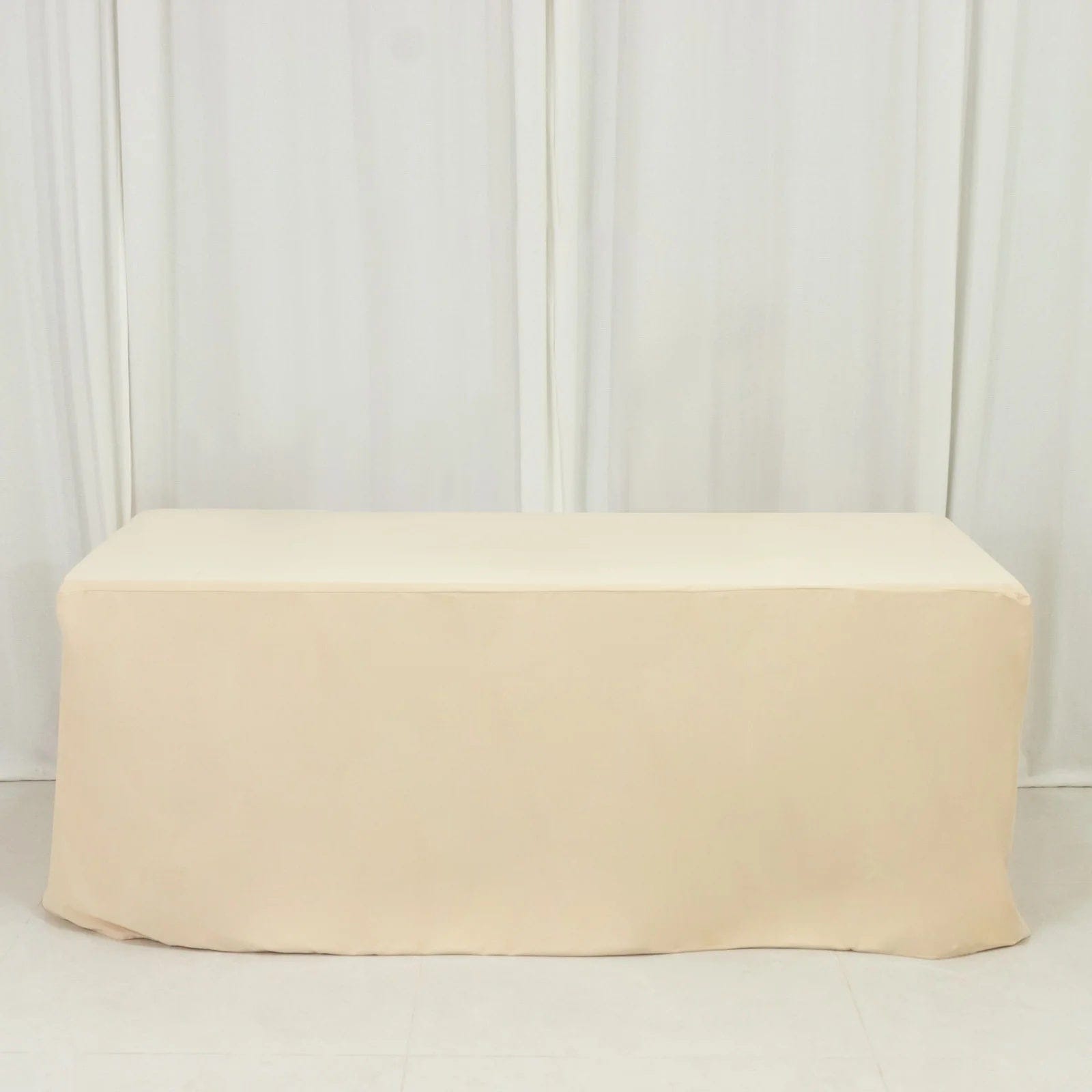 6 feet Fitted Scuba Polyester Rectangle Tablecloth