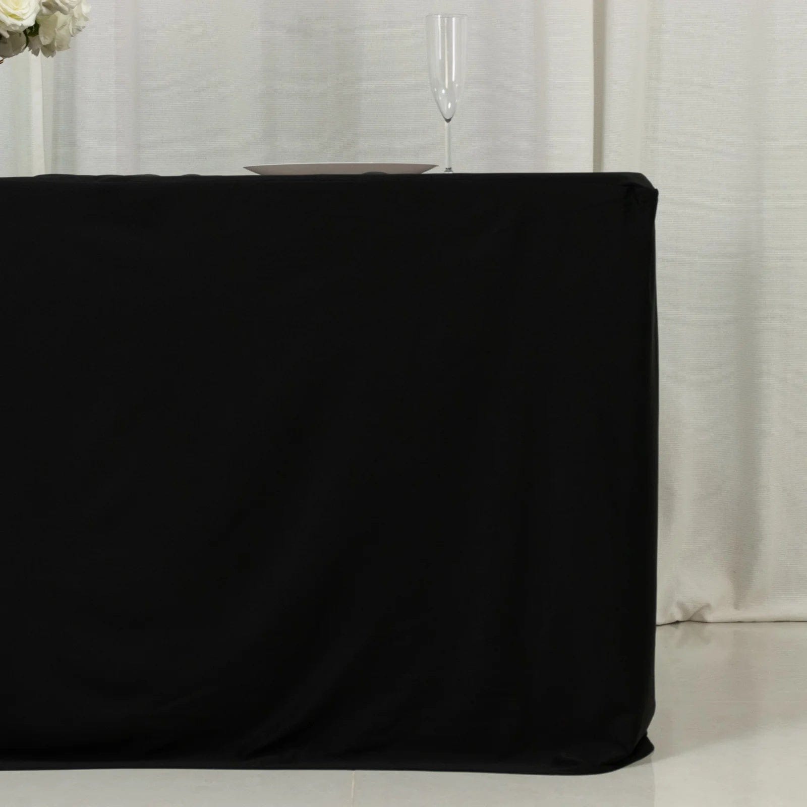 6 feet Fitted Scuba Polyester Rectangle Tablecloth