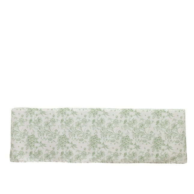 8 feet Fitted Polyester Rectangle Tablecloth with French Toile Floral Pattern