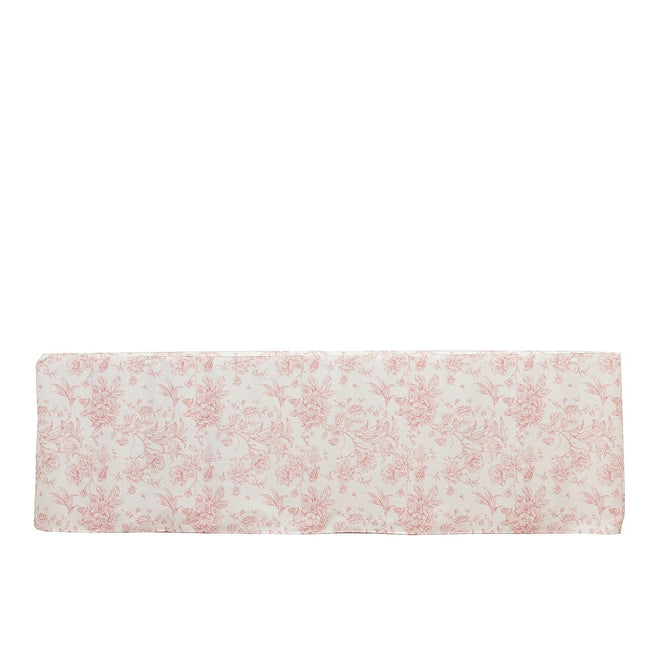 8 feet Fitted Polyester Rectangle Tablecloth with French Toile Floral Pattern