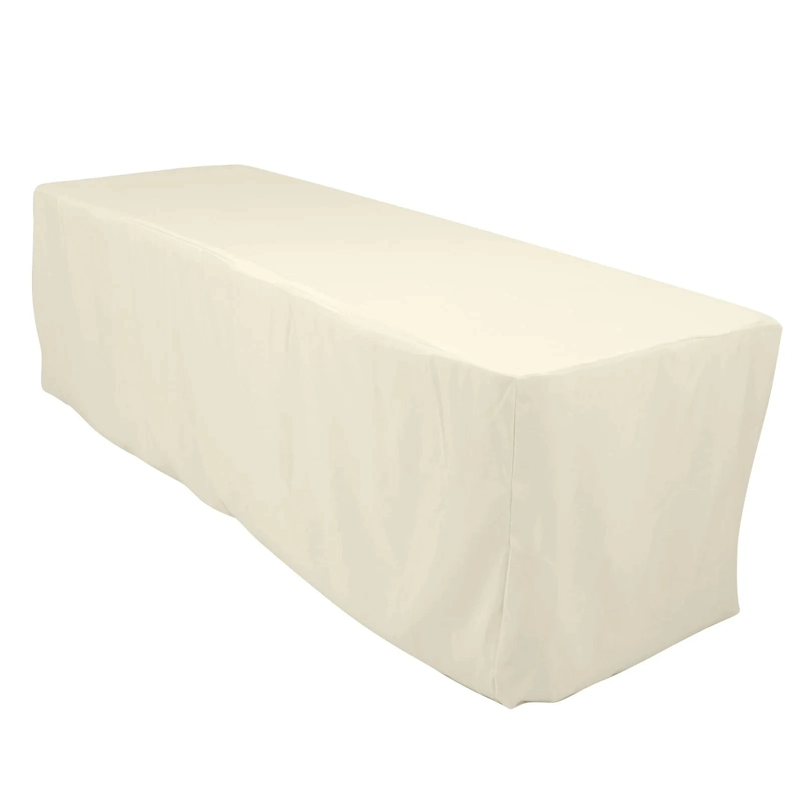 8 feet Fitted Premium Polyester Rectangle Tablecloth