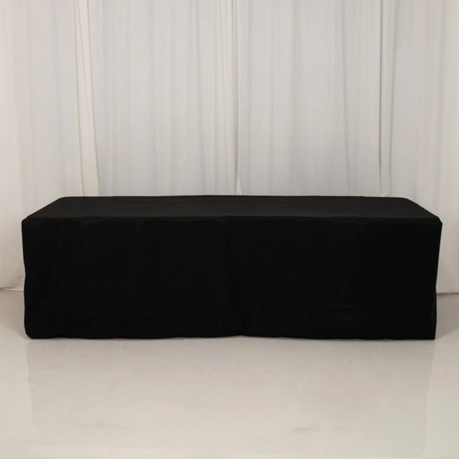 8 feet Fitted Premium Polyester Rectangle Tablecloth