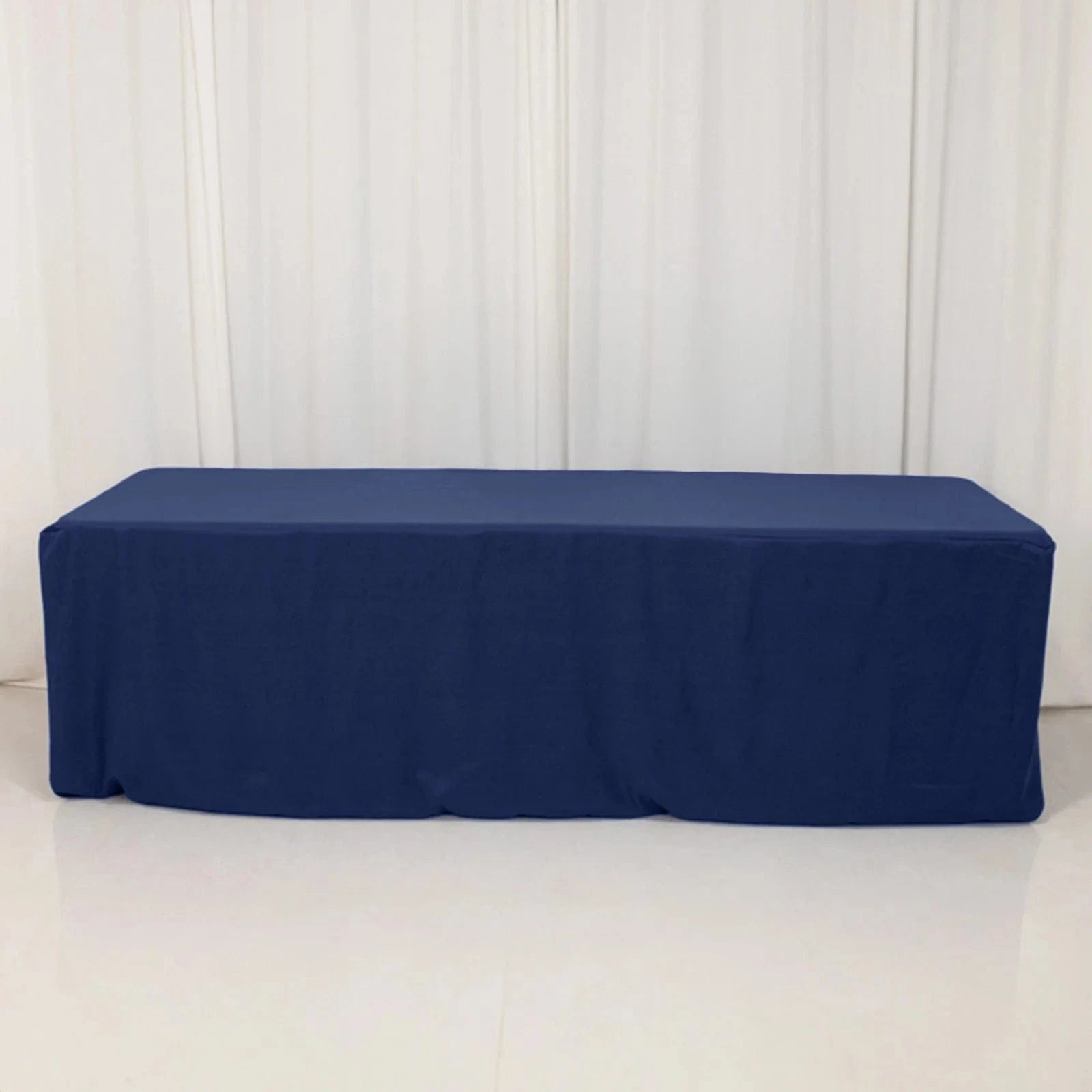 8 feet Fitted Premium Polyester Rectangle Tablecloth