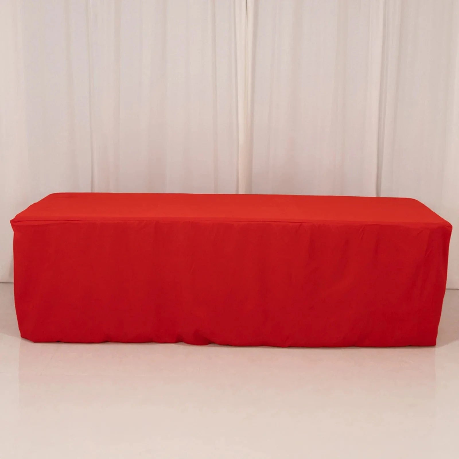 8 feet Fitted Premium Polyester Rectangle Tablecloth
