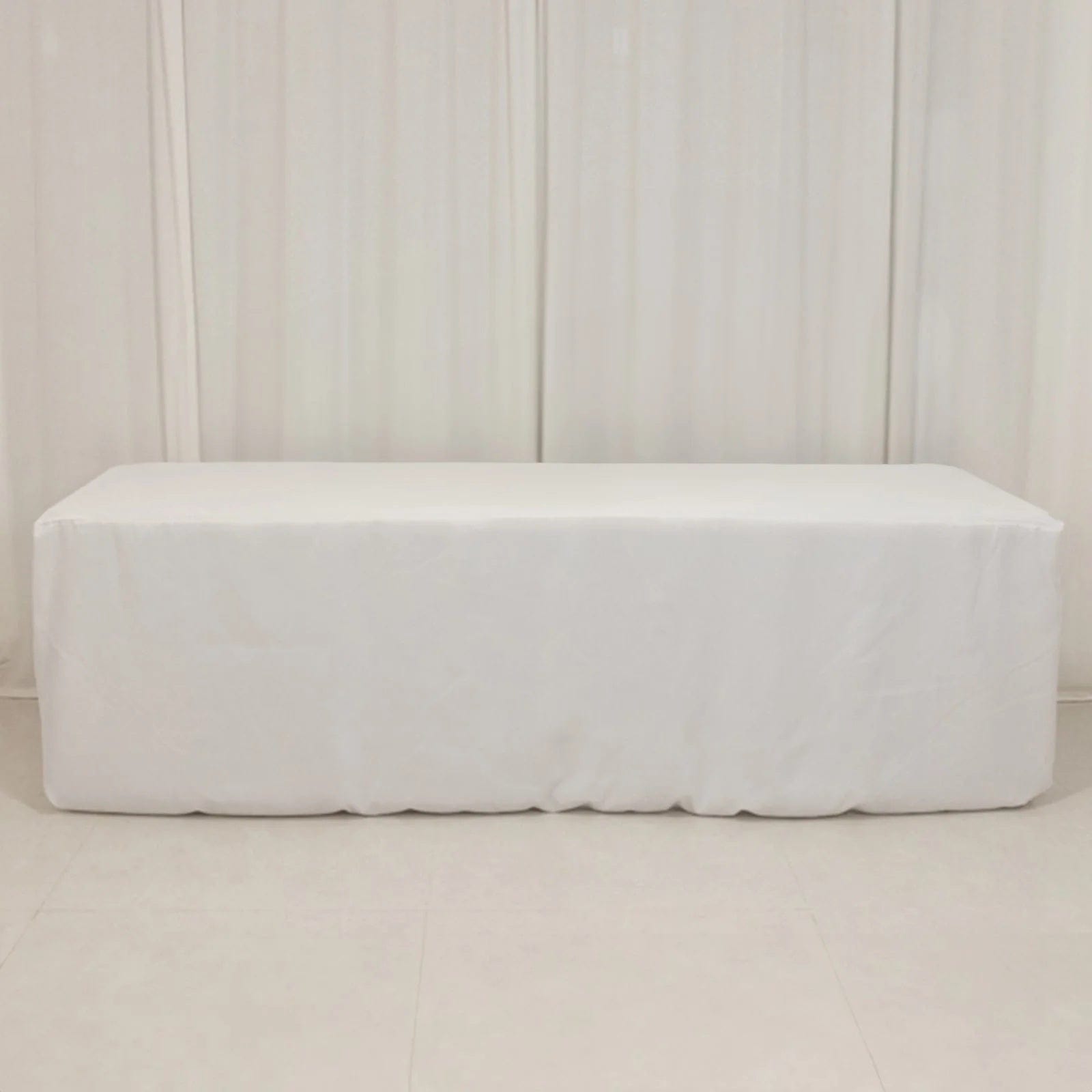 8 feet Fitted Premium Polyester Rectangle Tablecloth