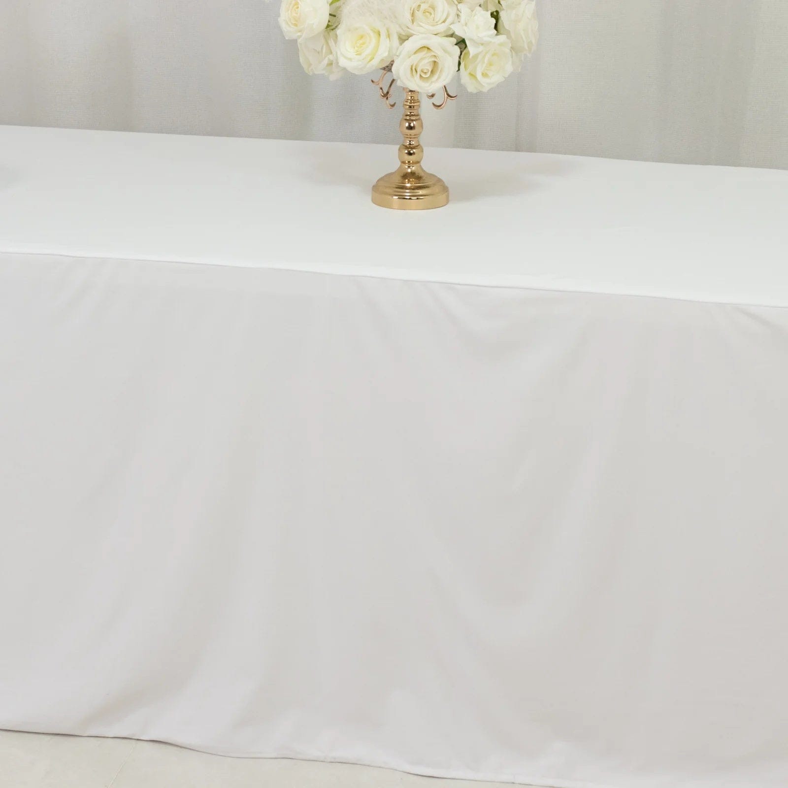 8 feet Fitted Scuba Polyester Rectangle Tablecloth