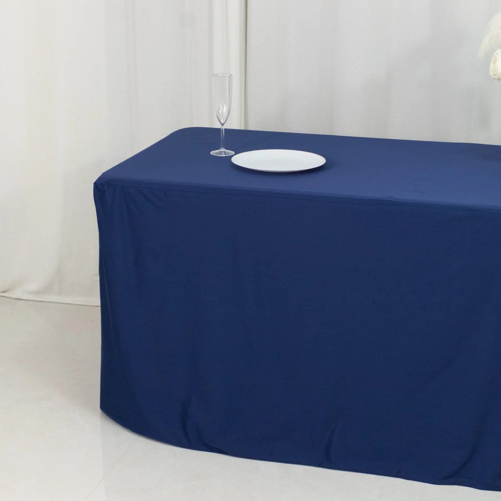 8 feet Fitted Scuba Polyester Rectangle Tablecloth