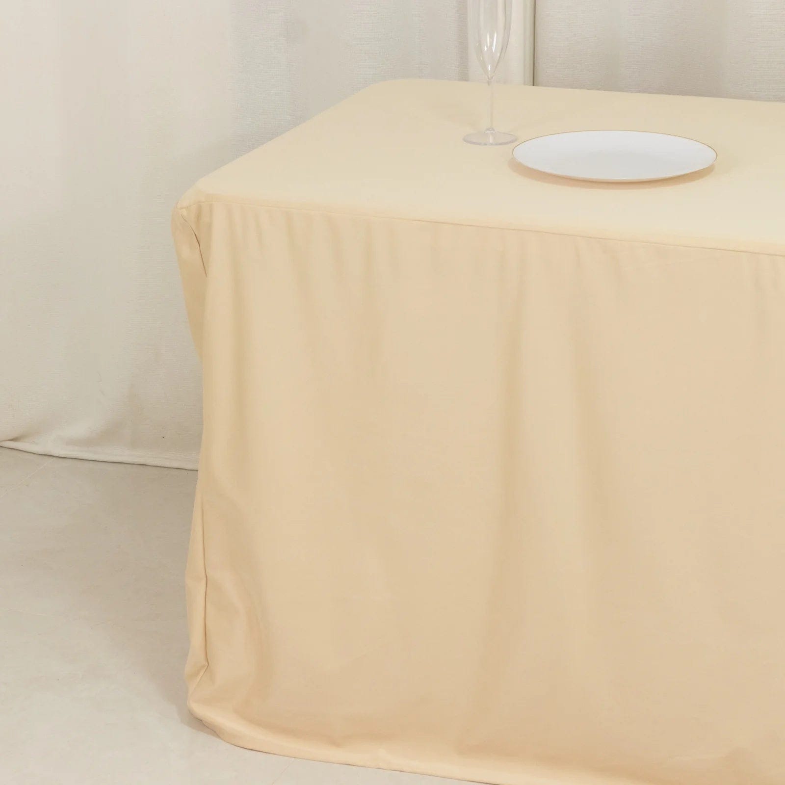 8 feet Fitted Scuba Polyester Rectangle Tablecloth