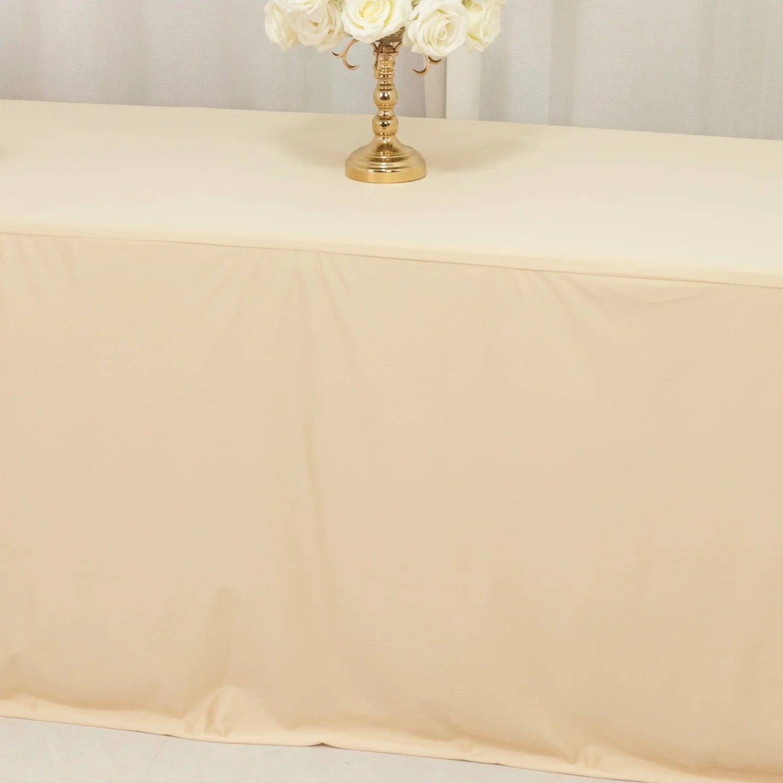8 feet Fitted Scuba Polyester Rectangle Tablecloth