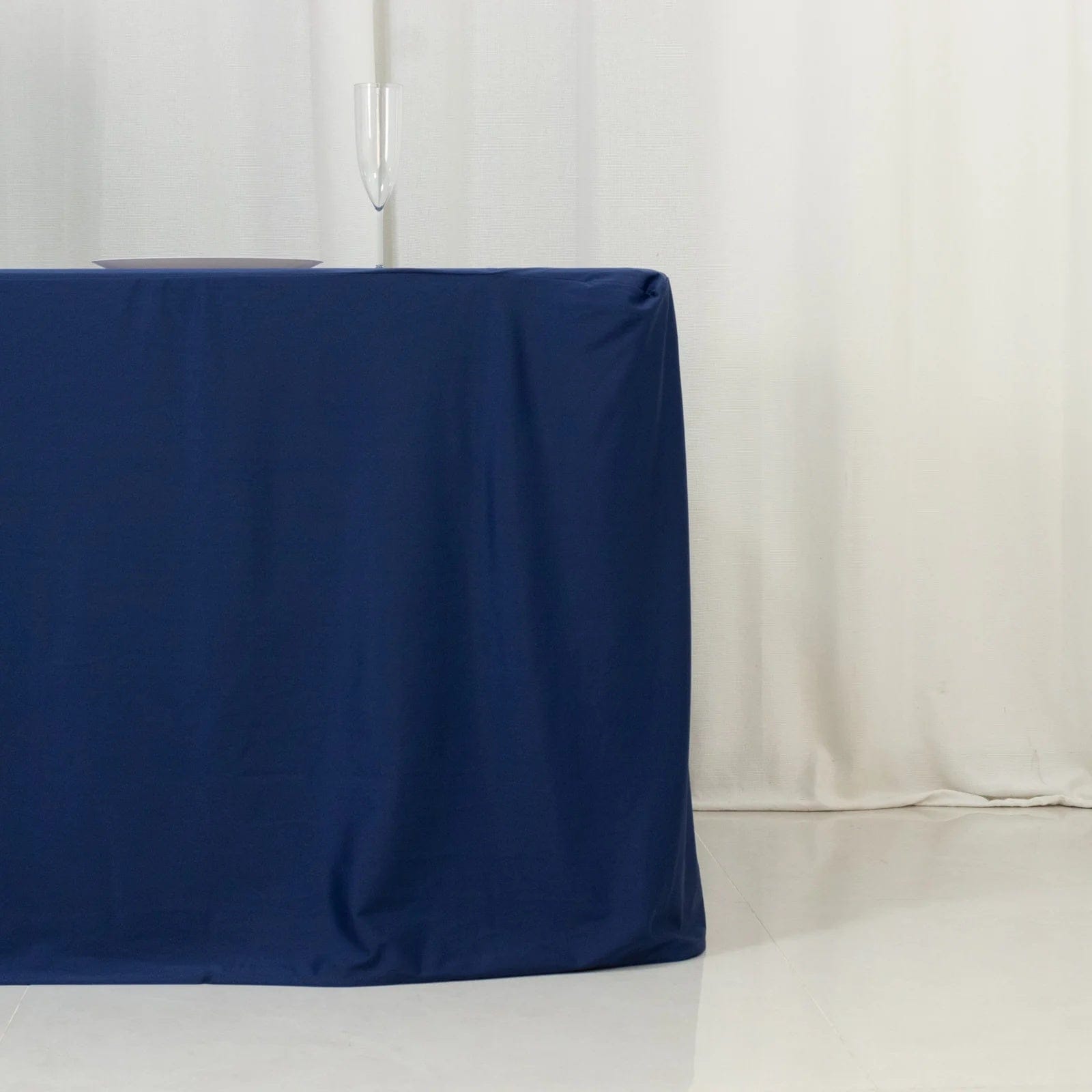 8 feet Fitted Scuba Polyester Rectangle Tablecloth