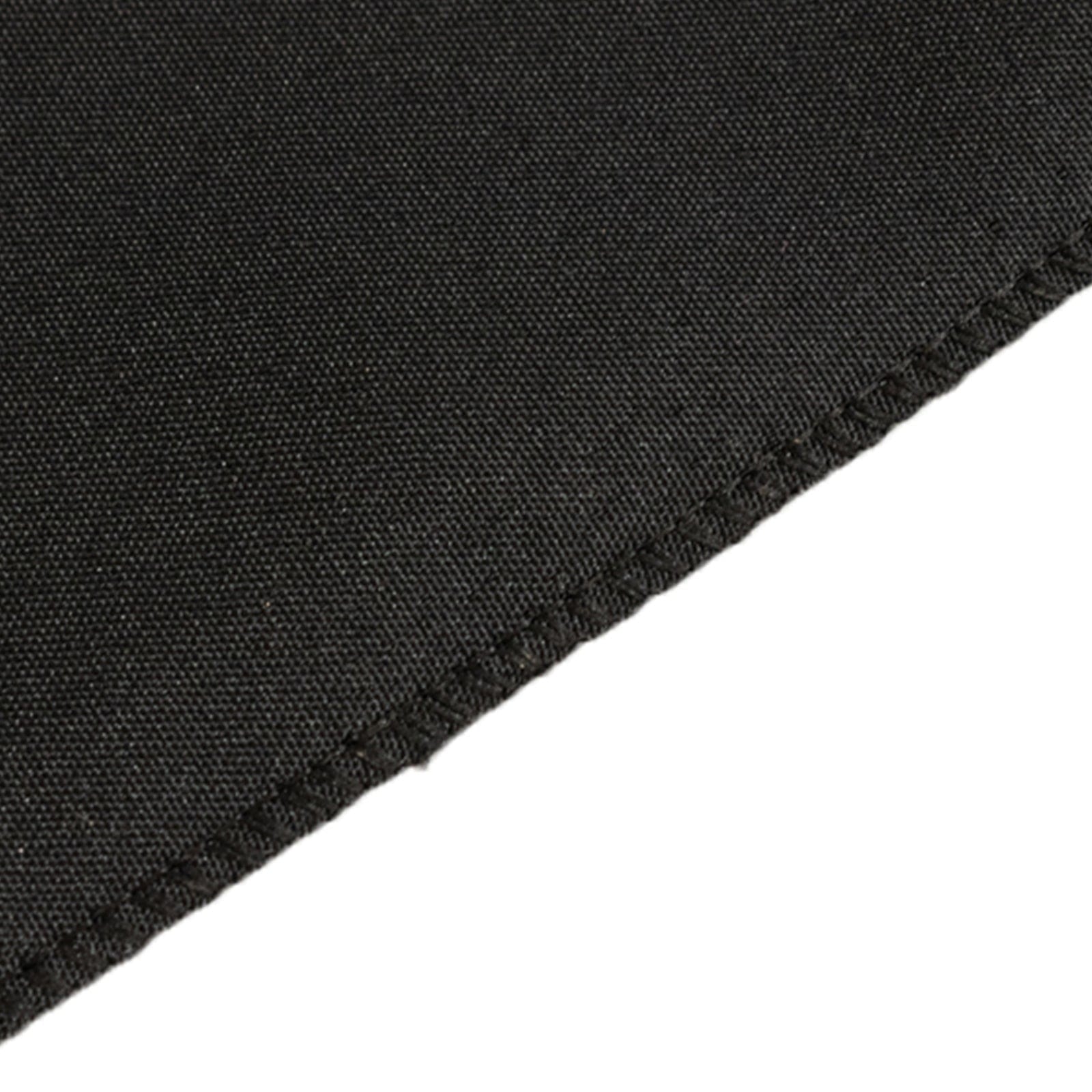 Black 24x30 in Fitted Polyester Rectangular Tablecloth