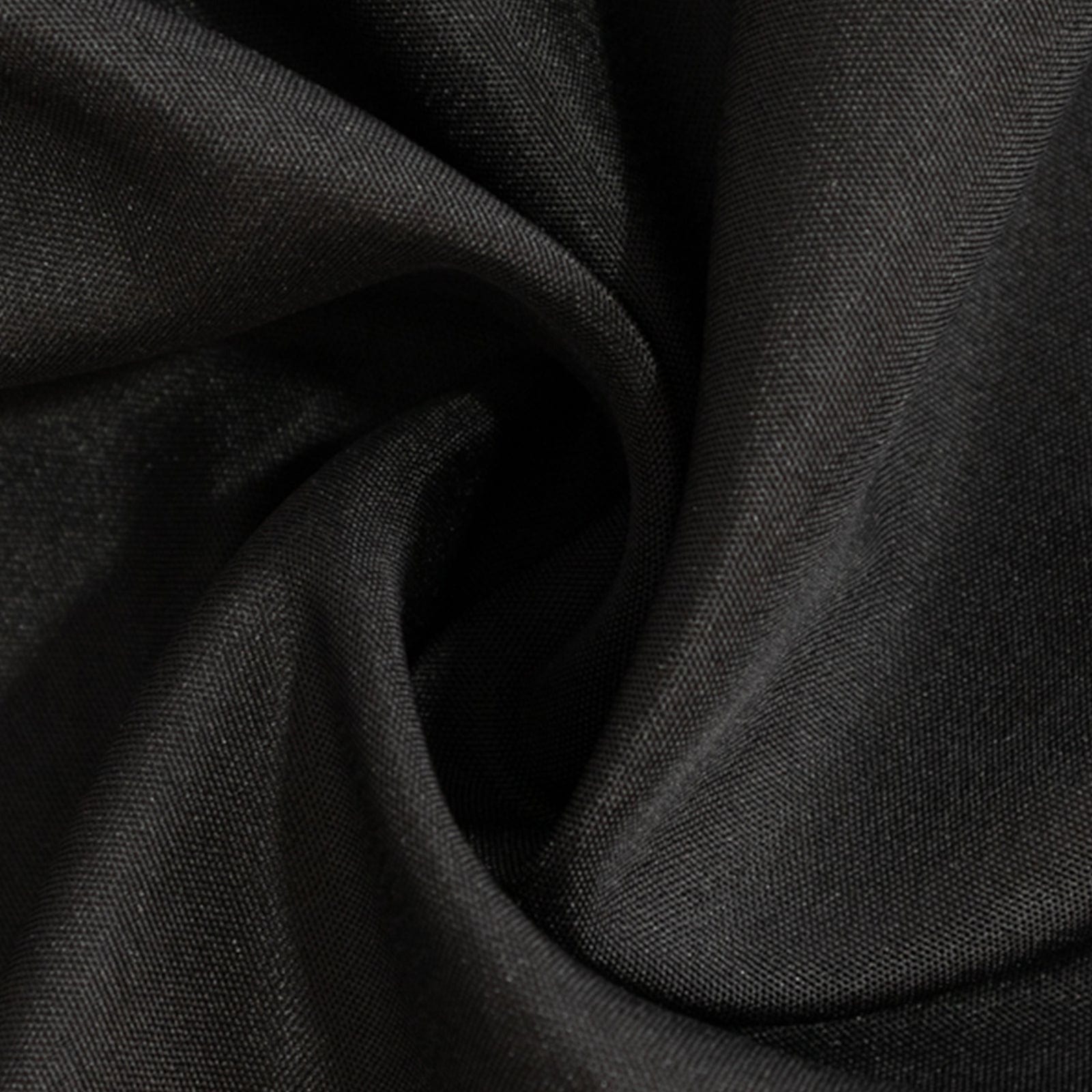 Black 24x30 in Fitted Polyester Rectangular Tablecloth