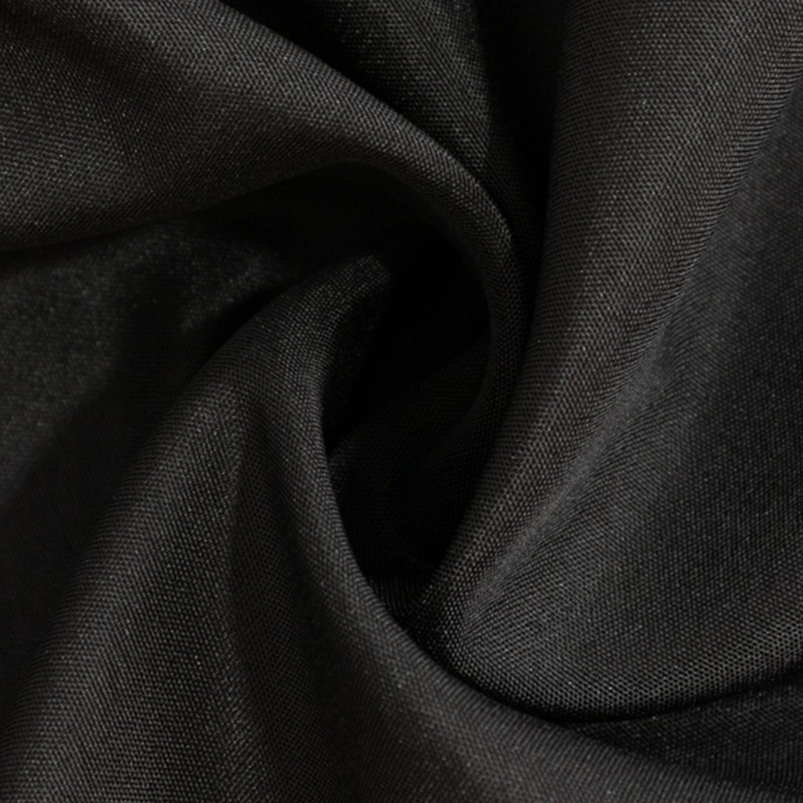 Black 24x42 in Fitted Polyester Rectangular Tablecloth