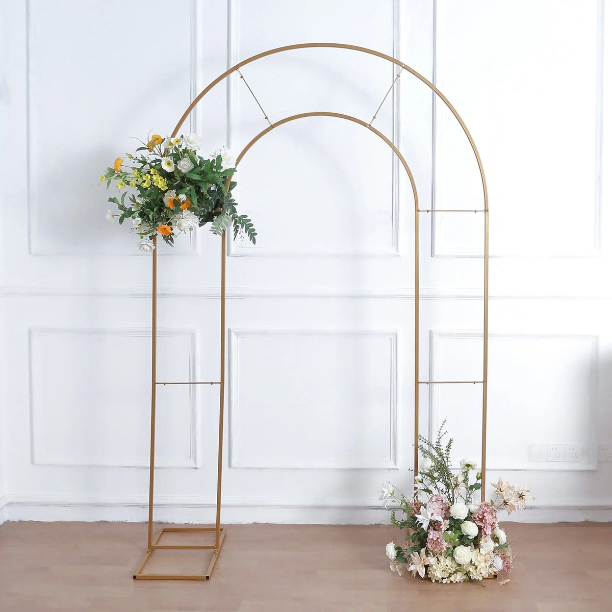 Wedding Decorations Round Gold Metal Wedding Arch Photo Booth