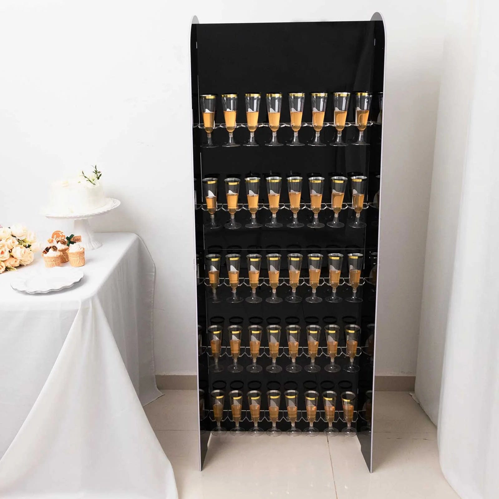 5 feet Foam 5-Tier Wine Glass Rack Champagne Flute Holder Stand