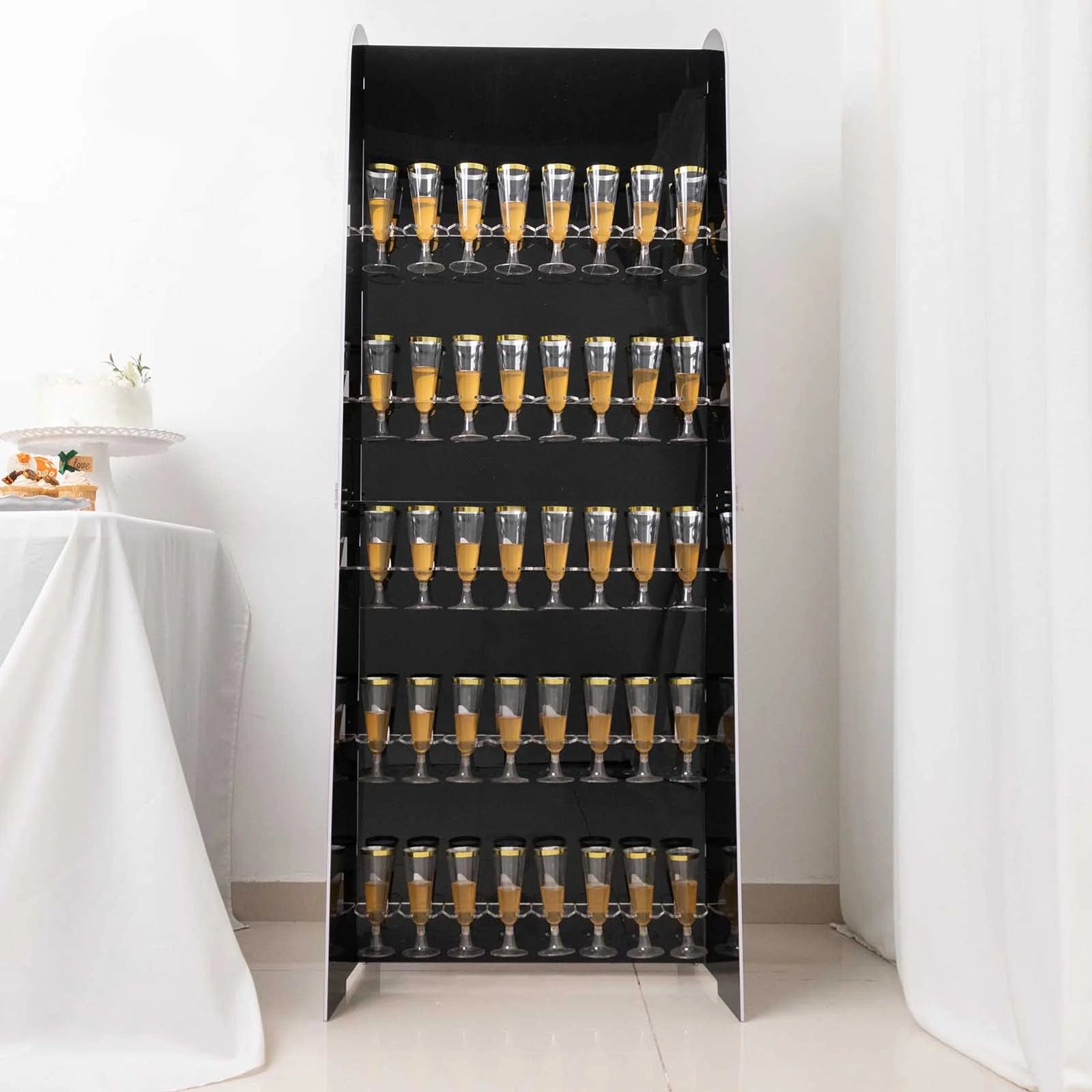 5 feet Foam 5-Tier Wine Glass Rack Champagne Flute Holder Stand