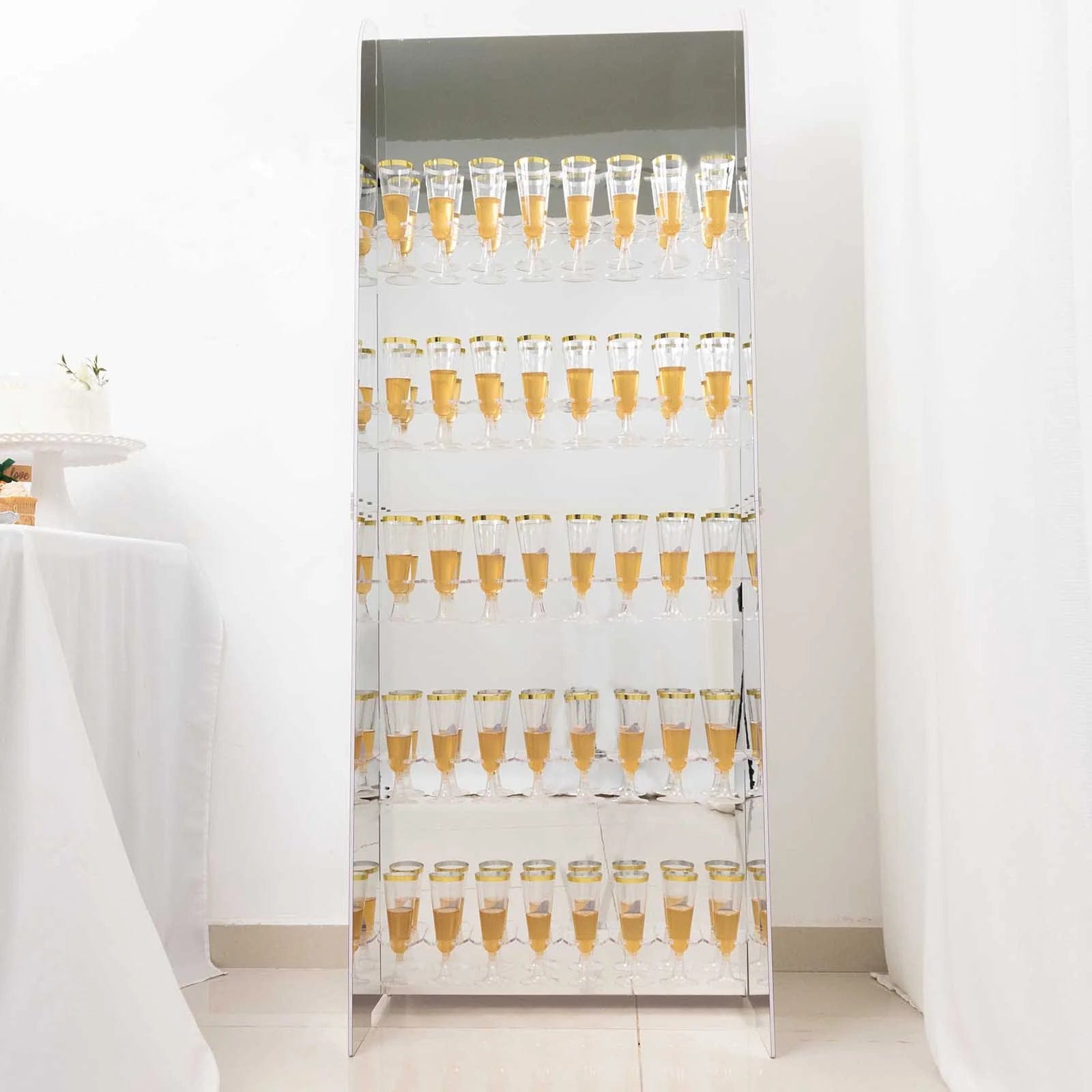 5 feet Foam 5-Tier Wine Glass Rack Champagne Flute Holder Stand