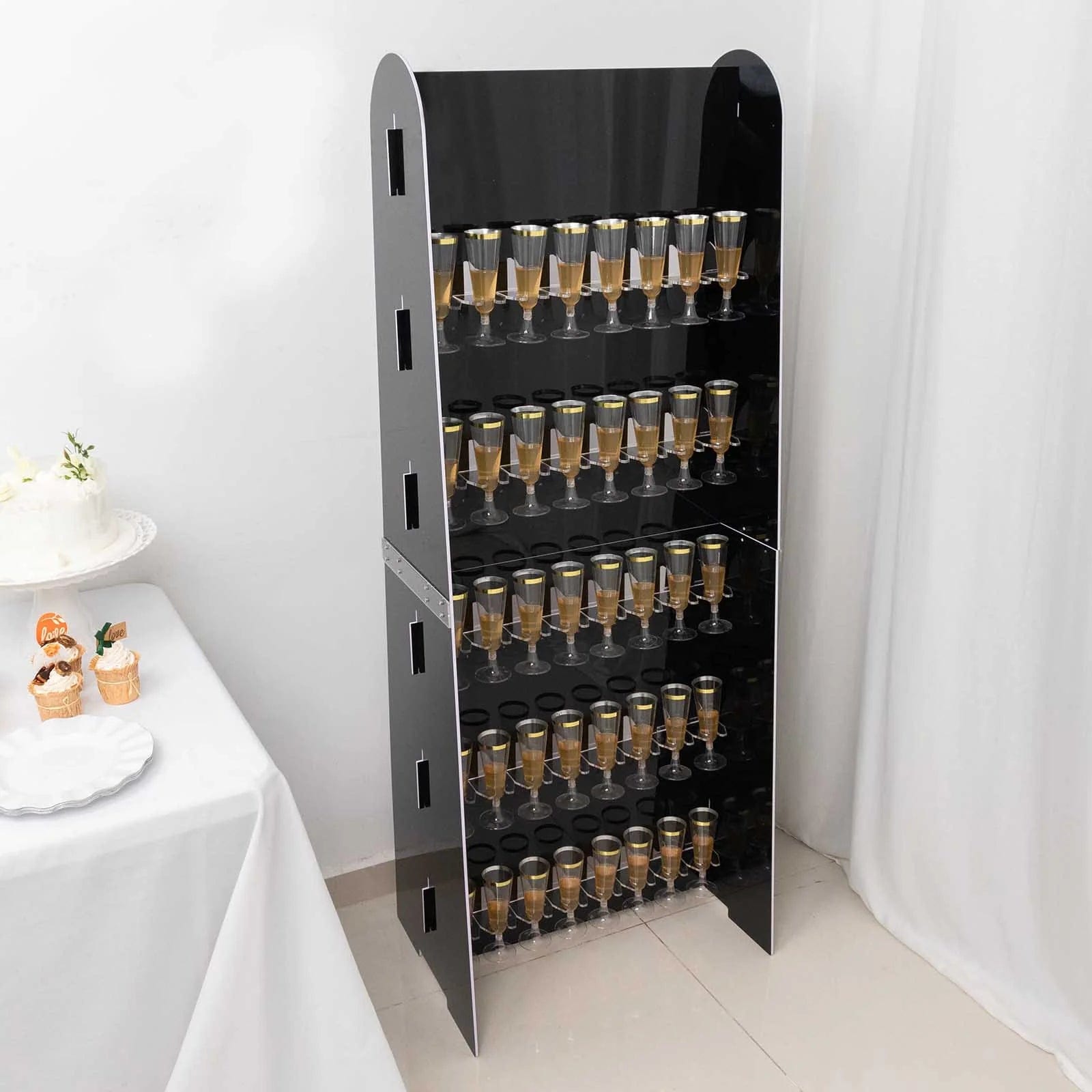 5 feet Foam 5-Tier Wine Glass Rack Champagne Flute Holder Stand