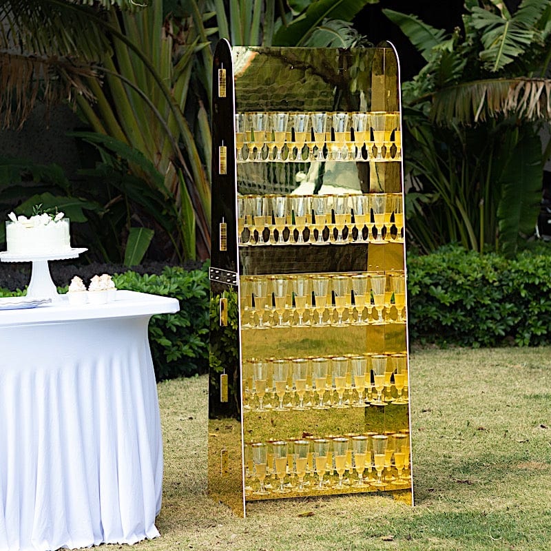 5 feet Foam 5-Tier Wine Glass Rack Champagne Flute Holder Stand