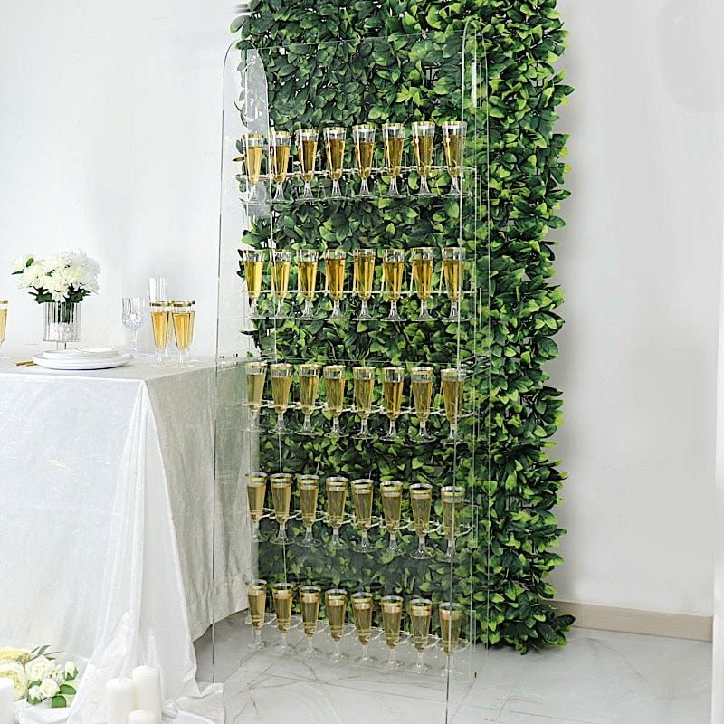 Drinks Prosecco Glass Stand Ft Clear 5-Tier Acrylic Wine Glass