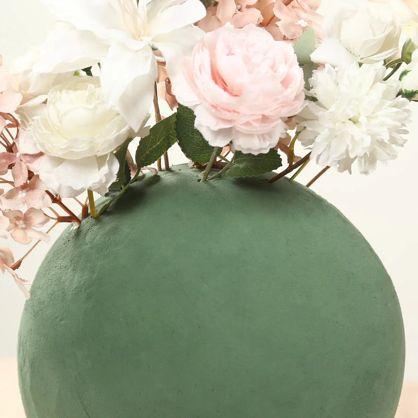 Green 10 in Round Wet Foam Ball Floral Sphere