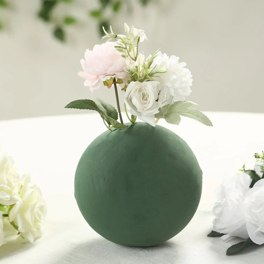 Green 6 in Round Wet Foam Ball Floral Sphere