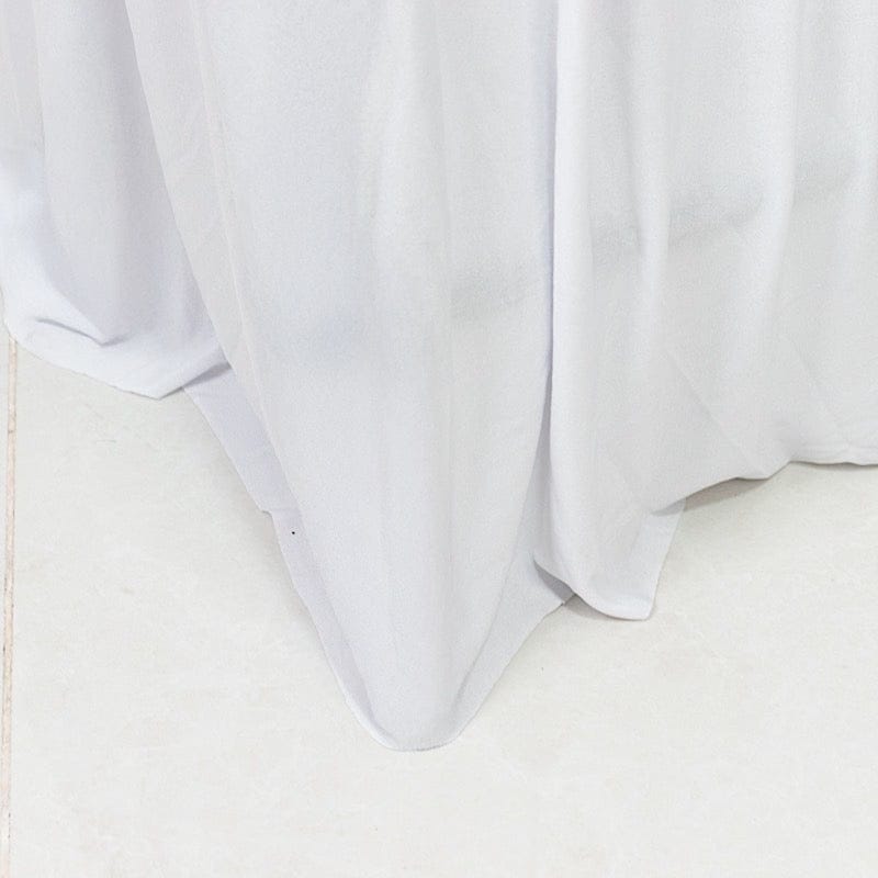 Pleated Spandex Chair Cover Stretch Slipcover with Floor-Length Skirt